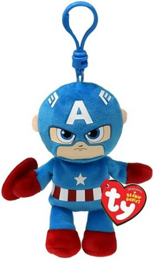 Brelok Captain America Kapitan Ameryka Avengers TY - 9cm - pluszak, maskotka