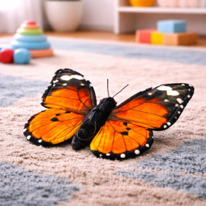 Motyl Monarcha Czerwony DUBI - 30cm - pluszak, maskotka