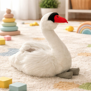 Łabędź Ptak Realistyczny DUBI - 30cm - pluszak, maskotka