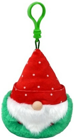 Brelok Święty Mikołaj Topsy Pupilki TY - 9cm - pluszak, maskotka