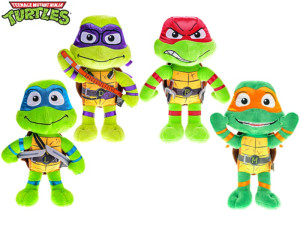 Wojownicze Żółwie Ninja TMNT 4 modele Żółw - 28cm Czerwony - pluszak, maskotka