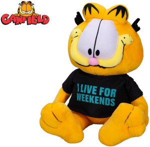 Garfield Kotek I Live For Weekends - 24cm - pluszak, maskotka