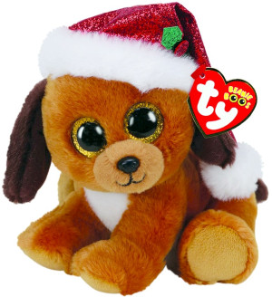 Piesek Świąteczny Howlidays Pupilki TY - 15cm - pluszak, maskotka