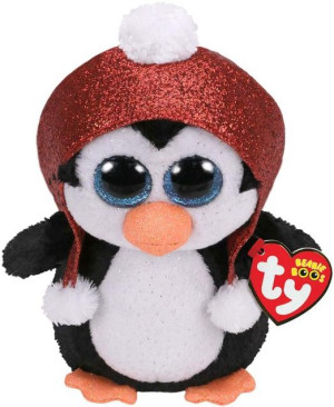Pingwin Świąteczny Gale Pupilki TY - 24cm - pluszak, maskotka