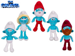 Smerfy Smurfy 5 wzorów Smurf Smerfetka - 33/25cm Model 5 - pluszak, maskotka