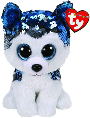 Piesek Husky Slush Pupilki Flippables TY - 15cm - pluszak, maskotka