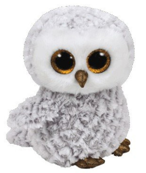 Sowa Śnieżna Ptak Owlette Pupilki TY - 24cm - pluszak, maskotka