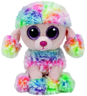Piesek Pudel Rainbow Pupilki TY - 24cm - pluszak, maskotka