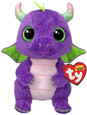 Smok Fioletowy Daphne Pupilki TY - 15cm - pluszak, maskotka