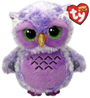 Sowa Fioletowa Owlivia Pupilki TY - 15cm - pluszak, maskotka