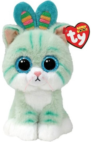 Kotek Turkusowy Gumdrop Pupilki TY - 15cm - pluszak, maskotka