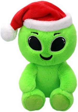 Kosmita Świąteczny z czapką Św. Mikołaja Comet Pupilki TY - 15cm - pluszak, maskotka