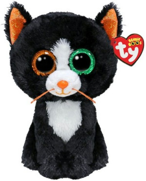 Kotek Czarny Luna Halloween Pupilki TY - 15cm - pluszak, maskotka
