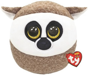 Poduszka Lemur Linus Squishy Ty - 22x22cm - pluszak, maskotka