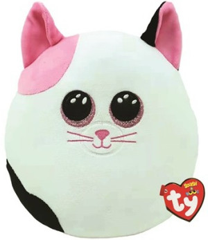 Poduszka Kotek Łaciaty Muffin Squishy Ty - 22x22cm - pluszak, maskotka