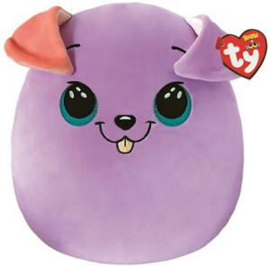 Poduszka Piesek Purpurowy Bitsy Squishy Ty - 30x22cm - pluszak, maskotka