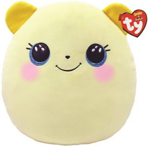 Poduszka Miś Niedźwiedź żółty Buttercup Squishy Ty - 22x22cm - pluszak, maskotka
