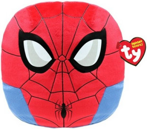 Poduszka Marvel Spider-Man Squishy TY - 22x22cm - pluszak, maskotka
