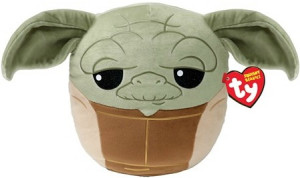 Poduszka Yoda Star Wars Squishy Ty - 22x22cm - pluszak, maskotka