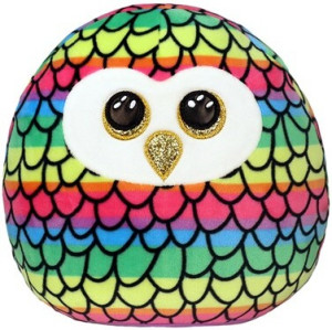 Poduszka Sowa Owen Squishy Ty - 22x22cm - pluszak, maskotka