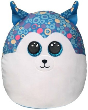 Poduszka Piesek Husky Helena Squishy Ty - 22x22cm - pluszak, maskotka