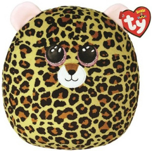 Poduszka Kotek Livvie Lampart Squishy Ty - 22x22cm - pluszak, maskotka