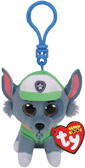 Brelok piesek Rocky Psi Paw Patrol TY - 9cm - pluszak, maskotka