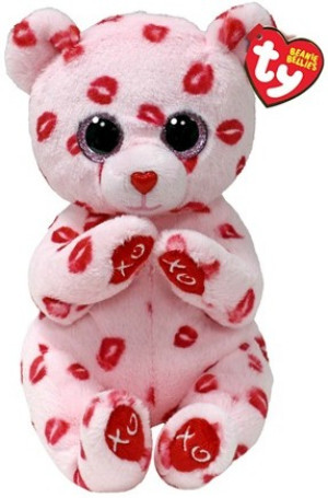 Miś w serduszka Valerie Pupilki TY - 15cm - pluszak, maskotka