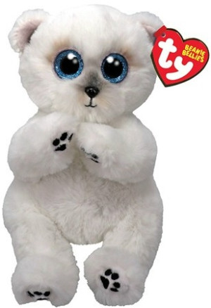Biały Miś Niedźwiedź Polarny Wuzzy Pupilki TY - 15cm - pluszak, maskotka