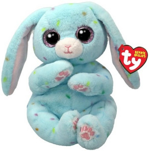 Zajączek Królik Niebieski Skippy Pupilki TY - 15cm - pluszak, maskotka