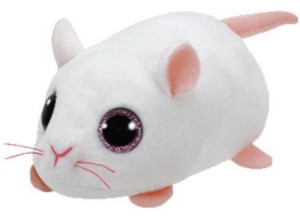 Myszka Biała Anna Teeny Tys TY - 10cm - pluszak, maskotka