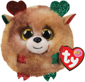Łoś Renifer Kula Fudge Puffies TY - 9cm - pluszak, maskotka