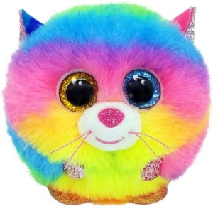 Kotek Tęczowy Kula Gizmo Puffies TY - 9cm - pluszak, maskotka