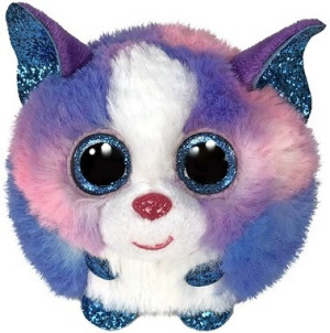 Piesek Husky Kula Cleo Puffies TY - 9cm - pluszak, maskotka