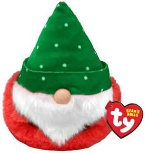 Elf Skrzat Krasnal Świąteczny Gnom Turvey Kula Puffies TY - 9cm - pluszak, maskotka
