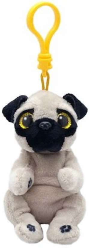 Brelok Piesek Mops Buldog Izzy Pupilki TY - 9cm - pluszak, maskotka