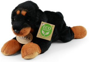Piesek Rottweiler Leżący Mini - 16cm - pluszak, maskotka