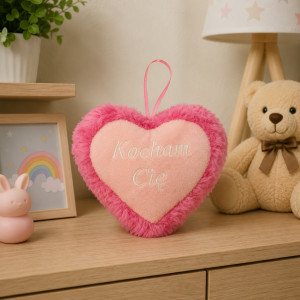 Poduszka Różowe Serce Love Roxi - 13cm - pluszak, maskotka