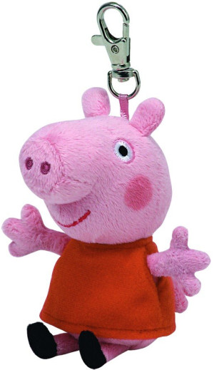 Brelok Świnka Peppa TY - 9cm - pluszak, maskotka