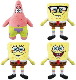 Spongebob / Patrick Star 4 modele - 17cm - pluszak, maskotka