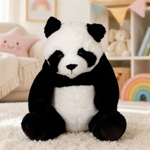 Miś Panda Siedząca Realistyczna DUBI - 30cm - pluszak, maskotka