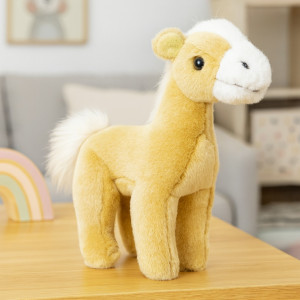 Konik Beżowy Koń Stojący DUBI - 19cm - pluszak, maskotka