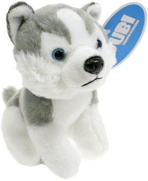 Piesek Husky Siedzący DUBI - 14cm - pluszak, maskotka