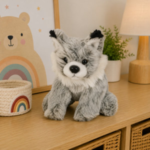 Ryś Szary DUBI - 14cm - pluszak, maskotka