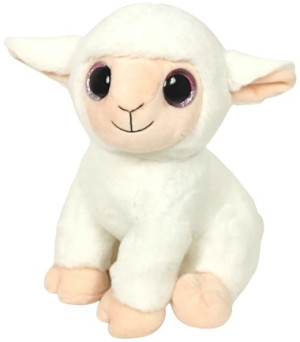 Owieczka 2 kolory Owca Brokatowe Oczy DUBI - 25cm - pluszak, maskotka