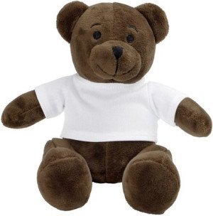Miś w koszulce Siddy Brown - 15cm - pluszak, maskotka