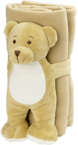 Pluszak Miś Phil z kocykiem polarowym - 23cm - pluszak, maskotka