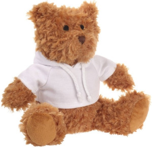 Brązowy Miś Koolo w bluzie z kapturem - 21cm - pluszak, maskotka