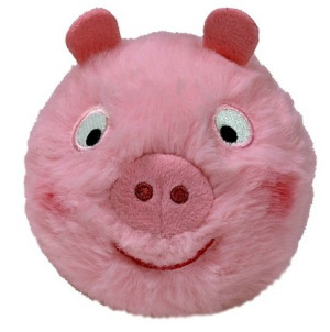 Piłka Peppa Świnka Peppa Beanie Bouncers TY - 9cm - pluszak, maskotka