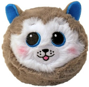 Piłka Piesek Husky Slush Beanie Bouncers TY - 9cm - pluszak, maskotka
